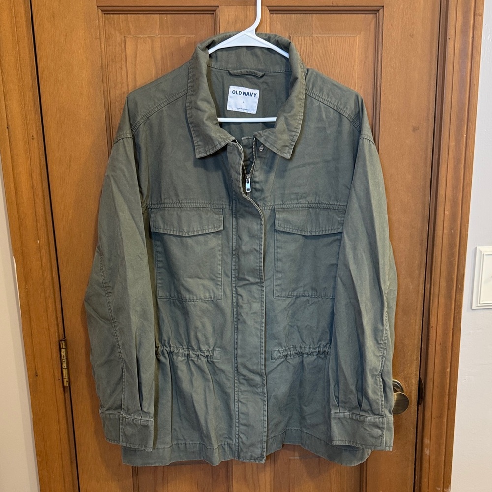Old Navy Army Green Utility Jacket size Large